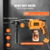 VEVOR 800W Rotary Hammer Max Drilling 26mm 4Modes SDS-Plus Corded Chipping Concrete Breaker Electric Demolition Impact Drill 3