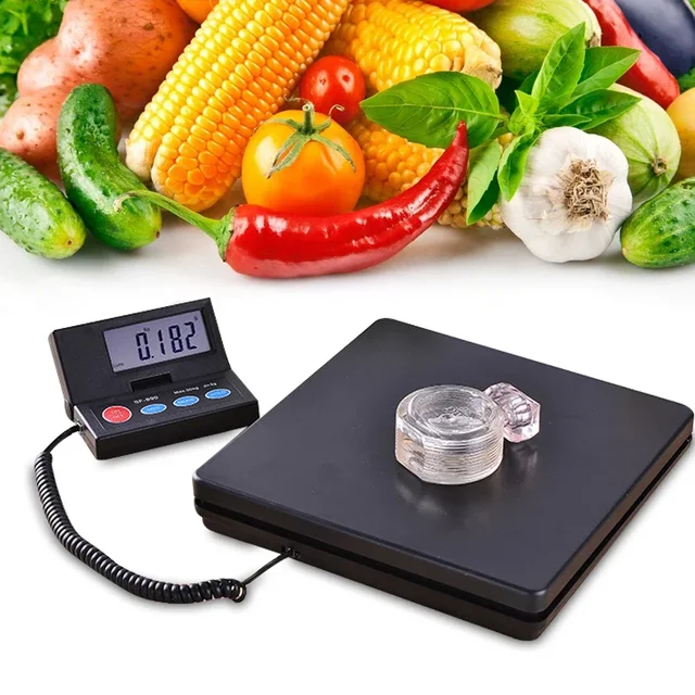 Bilancia elettronica Capacità 50 kg Display digitale ad alta precisione Nero 3