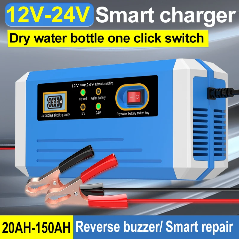Caricabatterie per auto da 12 V 24 V, resistente, manutenzione