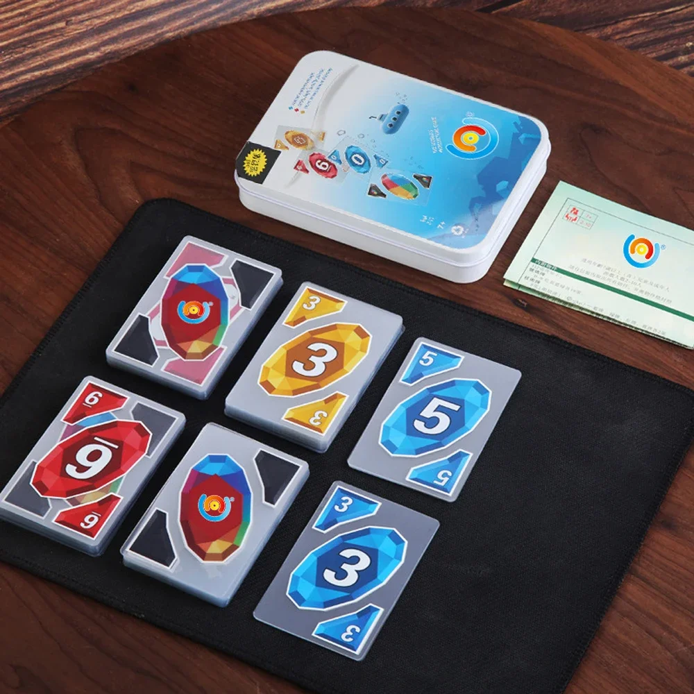 PVC Waterproof QUNO Board Games Family Party Playing Cards Table Games Fun Entertainment Educational Toys for Chilren Adult Gift 6