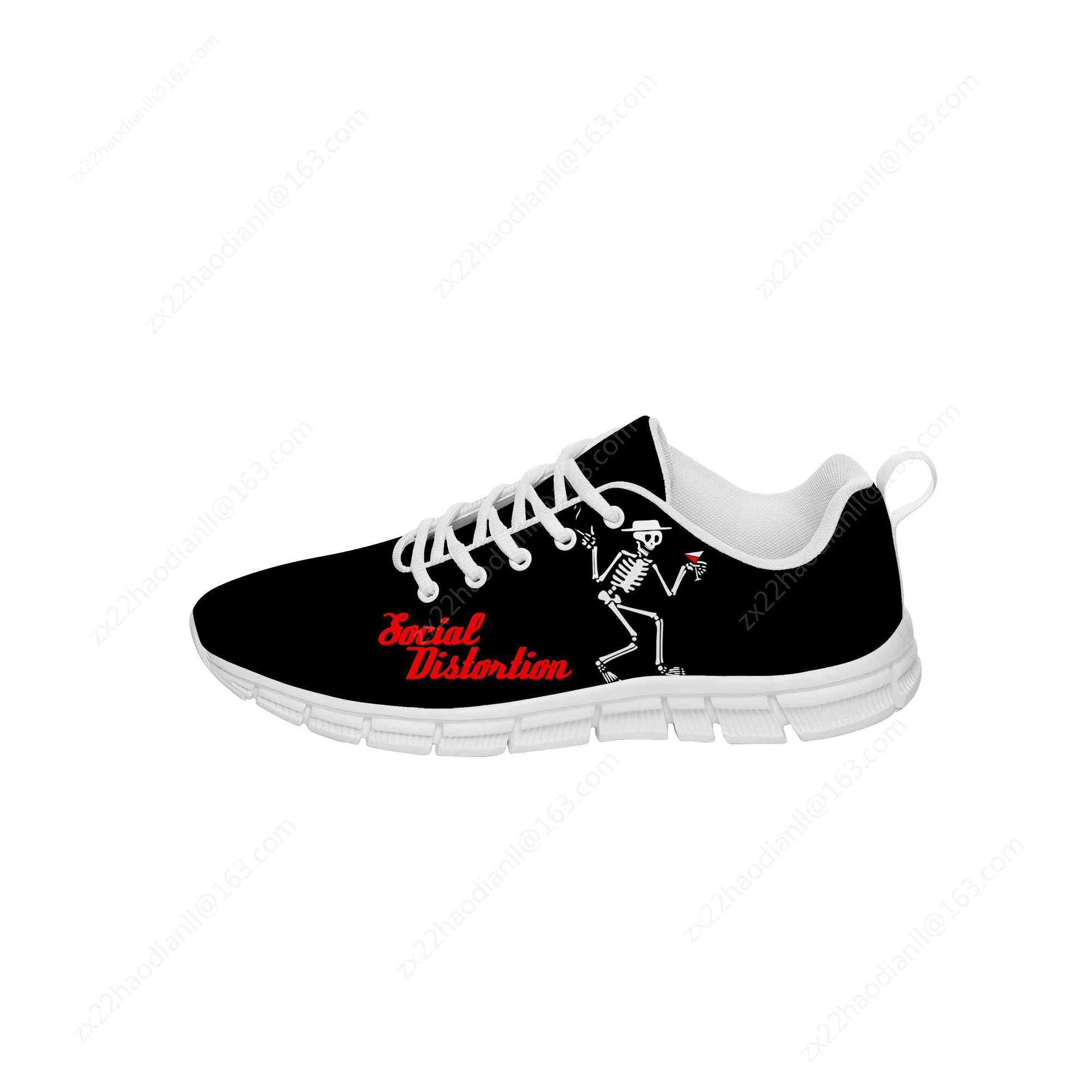 Music Band Sneakers Social Distortion Mens Womens Teenager Casual Cloth Shoes Canvas Running Shoes 3D Print Lightweight shoe