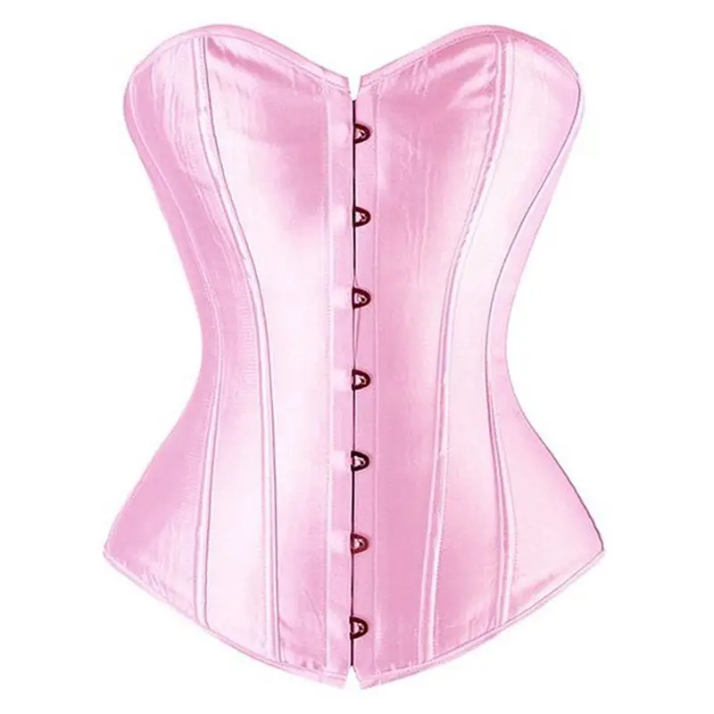 Caudatus Black Corset Top Plus Size Bustiers Overbust Satin Sexy Costume Corselet Brocade Vintage Style Bridal Korsett Women - Image 10