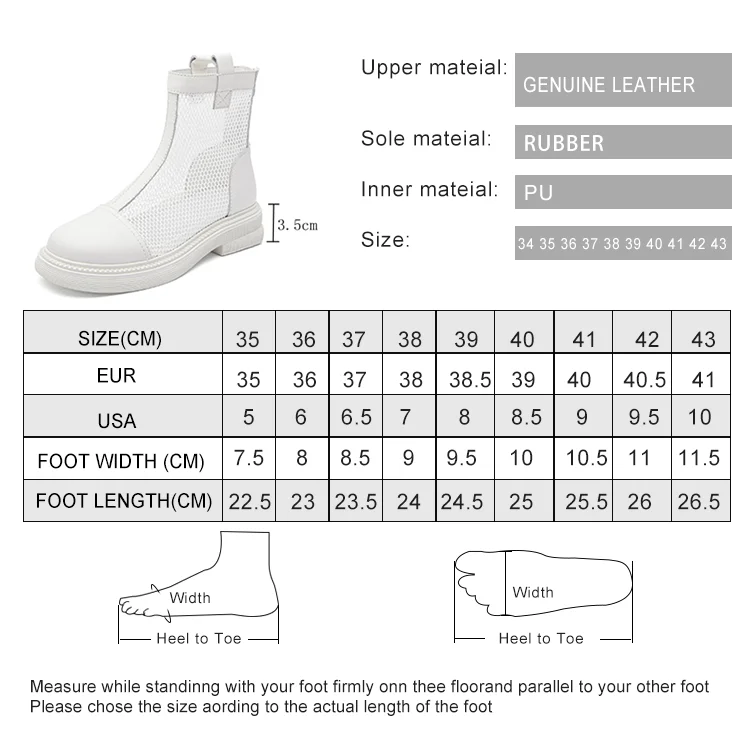 tall snow boots AIYUQI Women Summer Boots British style 2022 Genuine Leather Women Cool Boots Mesh Chelsea Boots Ladies Boots discount