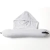 Custom Logo Striped Plain Color With Hood Microbeads U-Shaped Pillow For Napping 2