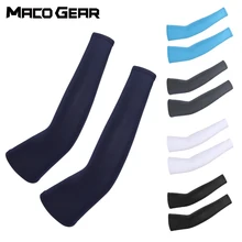 

Cool Men Arm Sleeve Gloves Sports Running Basketball Cycling Sleeves Fishing Protective Arm Warmers UV Protection Cover Women