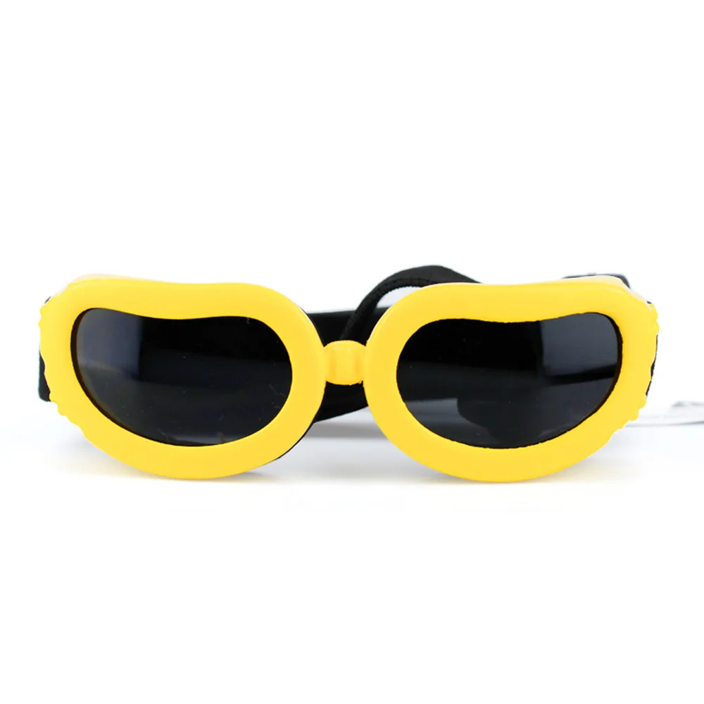 Chic UV Protection Adjustable Dog Sunglasses - Waterproof Pet Eye Wear Accessories