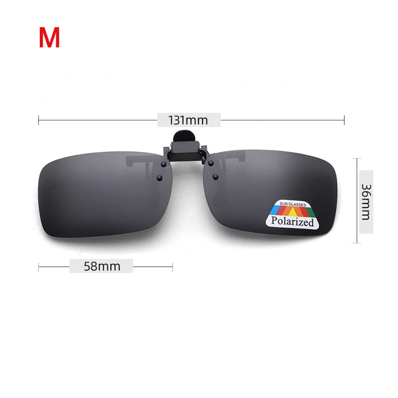 Driving Glasses Grey Lenses Polarized Clip On Sunglasses Flip Up UV 380 Night Vision Anti Glare Vintage Square driving glasses,night vision sunglasses,anti glare sunglasses,polarized sunglasses,vintage sunglasses