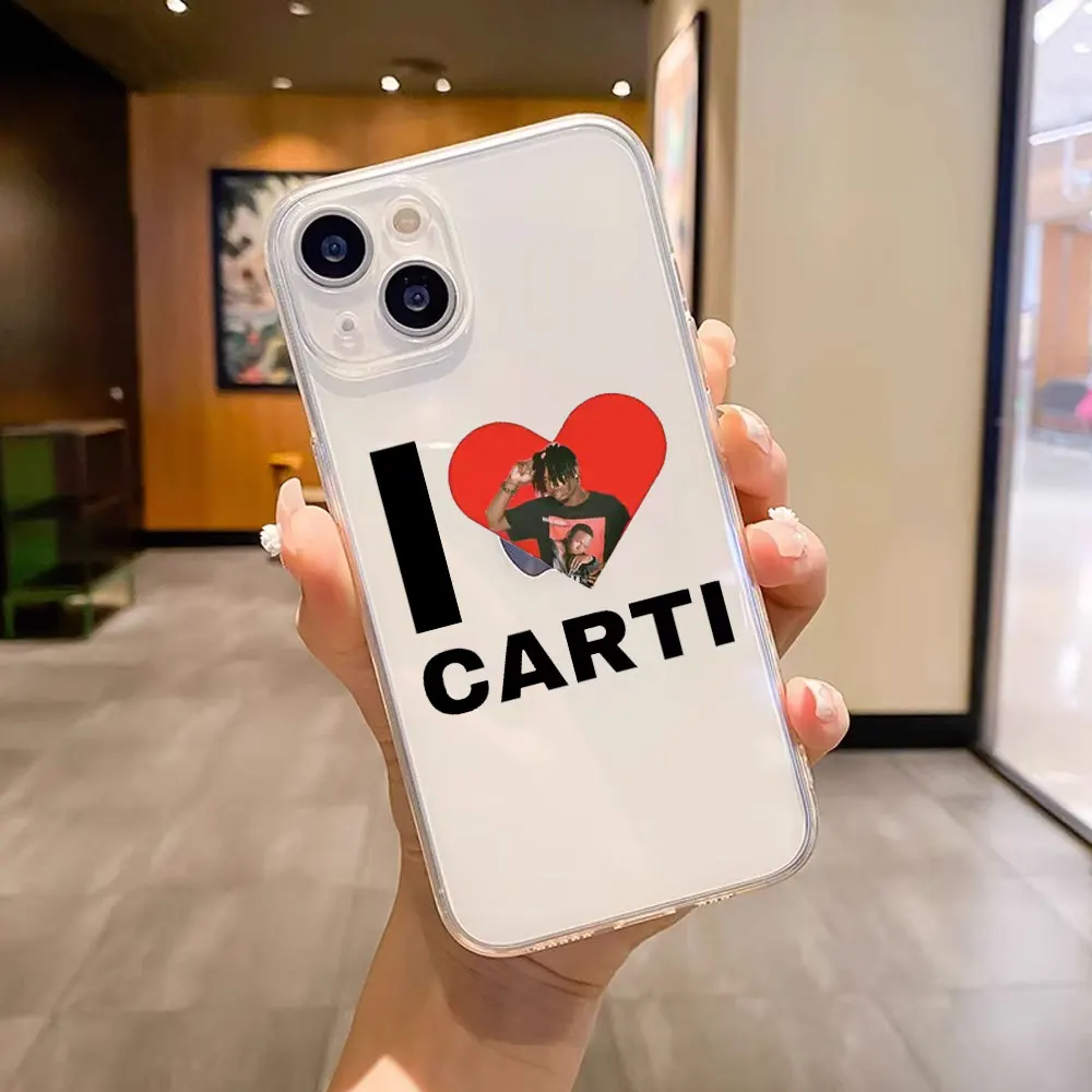 thumbnail image 1 of Playboi Carti rapero funda de teléfono transparente para IPhone 11 12 14 15 Pro Max XS MAX XR X 13 Mini 7 8 Plus funda de silicona suave, 1 of 5