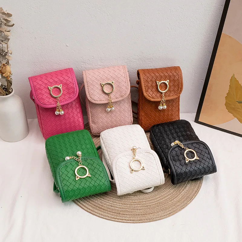 Ladies mobile phone 2024ladies leisure fashion Messenger bag fresh and sweet new ladies shoulder bag