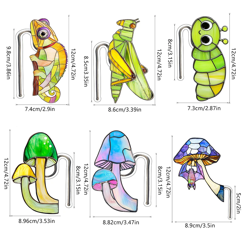 Flower Decorative Garden Stakes Acrylic Potted Plant Decorations Animal Flowerpot Stakes Planter Edge Hugger