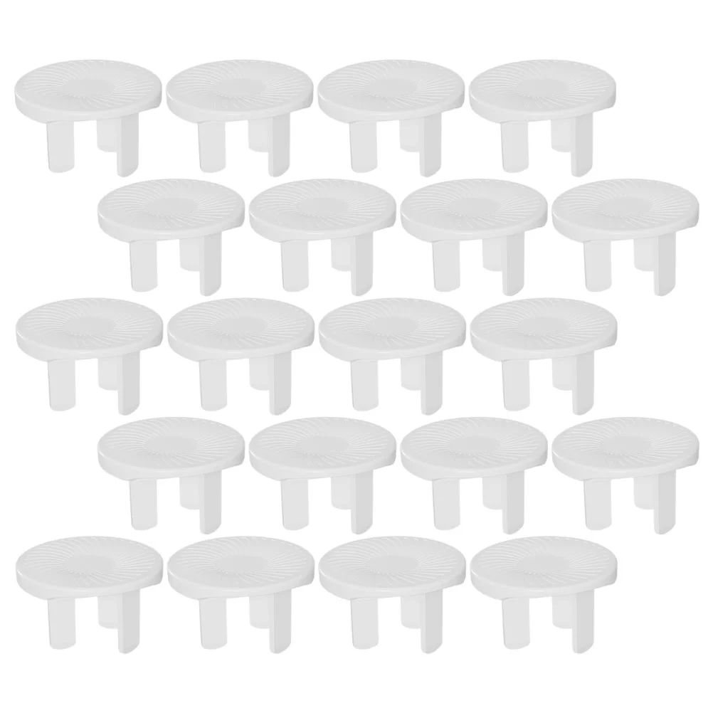

20 PCS Outlet Covers Baby Safety Plug Proofing Protective ABS White Protector Baby-proof Socket
