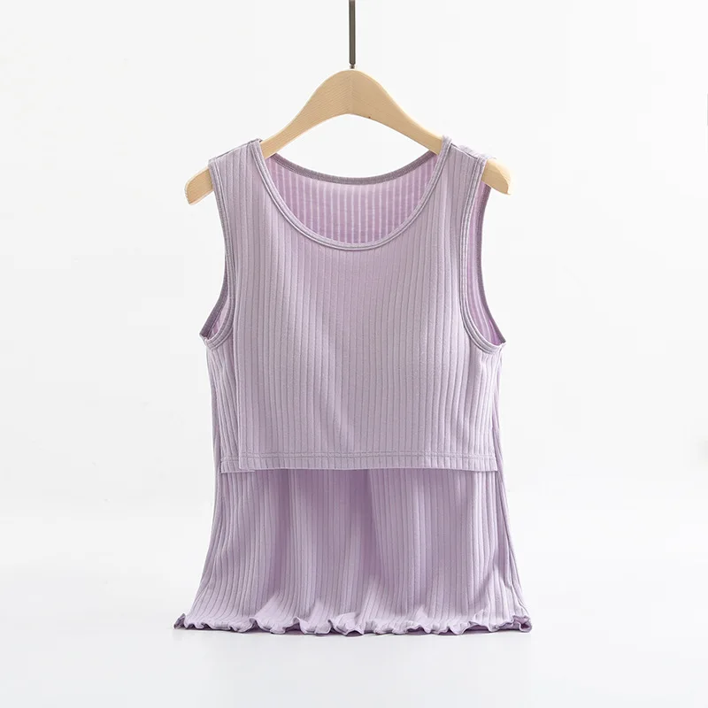 Summer Breastfeeding Sling Vest Pregnant Women Removable Bra Nursing Camisole Top Maternity Clothes Pregnancy Tank Top