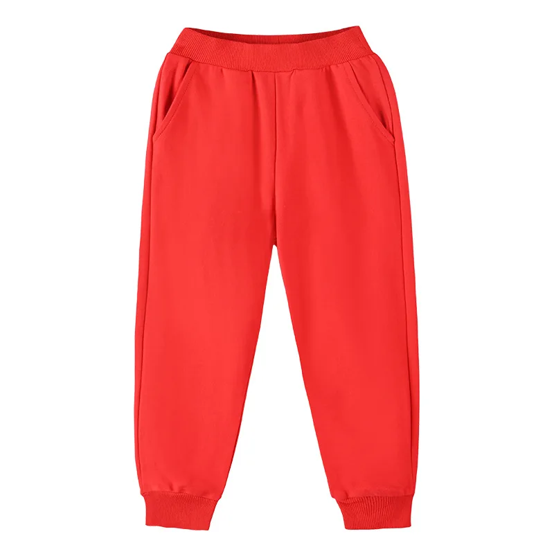 Boys Girls Sweatpants Red Orange Black Yellow Blue Kids Children's Pants Baby Cotton Long Pants School Uniform Spring Autumn girls pants boys pants kids pants girls trousers