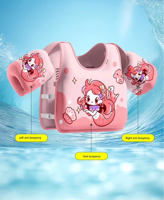 Baby Swim Vest Child Buoyancy Vest Swimming Ring Tube for Kid Swimming Arm Ring Swim Pool Float Water Play Equipment for 2-6 Age 3