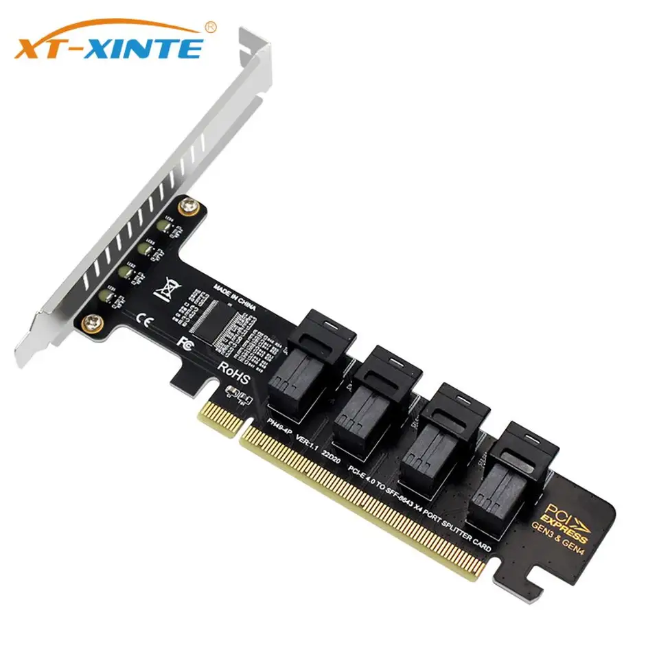 StarTech.com x4 PCI Express - SFF-8643アダプタ NVM Express対応2.5インチSSD用アダプタ 4レーンPCIe 3.0スロット PEX4SFF8643 2zzhgl6 x4 PCI Express to SFF-8643 Adapter for PCIe NVMe U.2 SSD - TAA