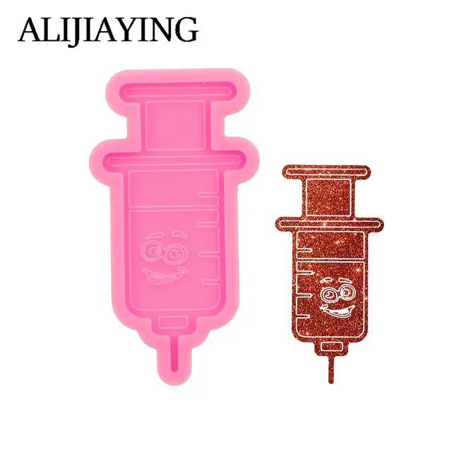 DY1636 Blood Drop Resin Mold Badge Reel Epoxy, DIY Pill Bottle Crafts Molds,  Silicone Syringe Molds, Candy Chocolate Human lung - AliExpress