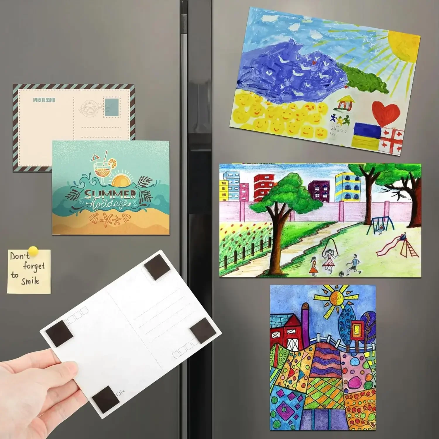 Self Adhesive Magnets Square Magnetic Sheets 50/200PCS
