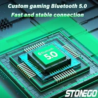 STONEGO TWS Bluetooth 5.0 Sport Earphone Wireless Waterproof Noise Reduction Headphones Games Music Earbuds with Charging Case 2