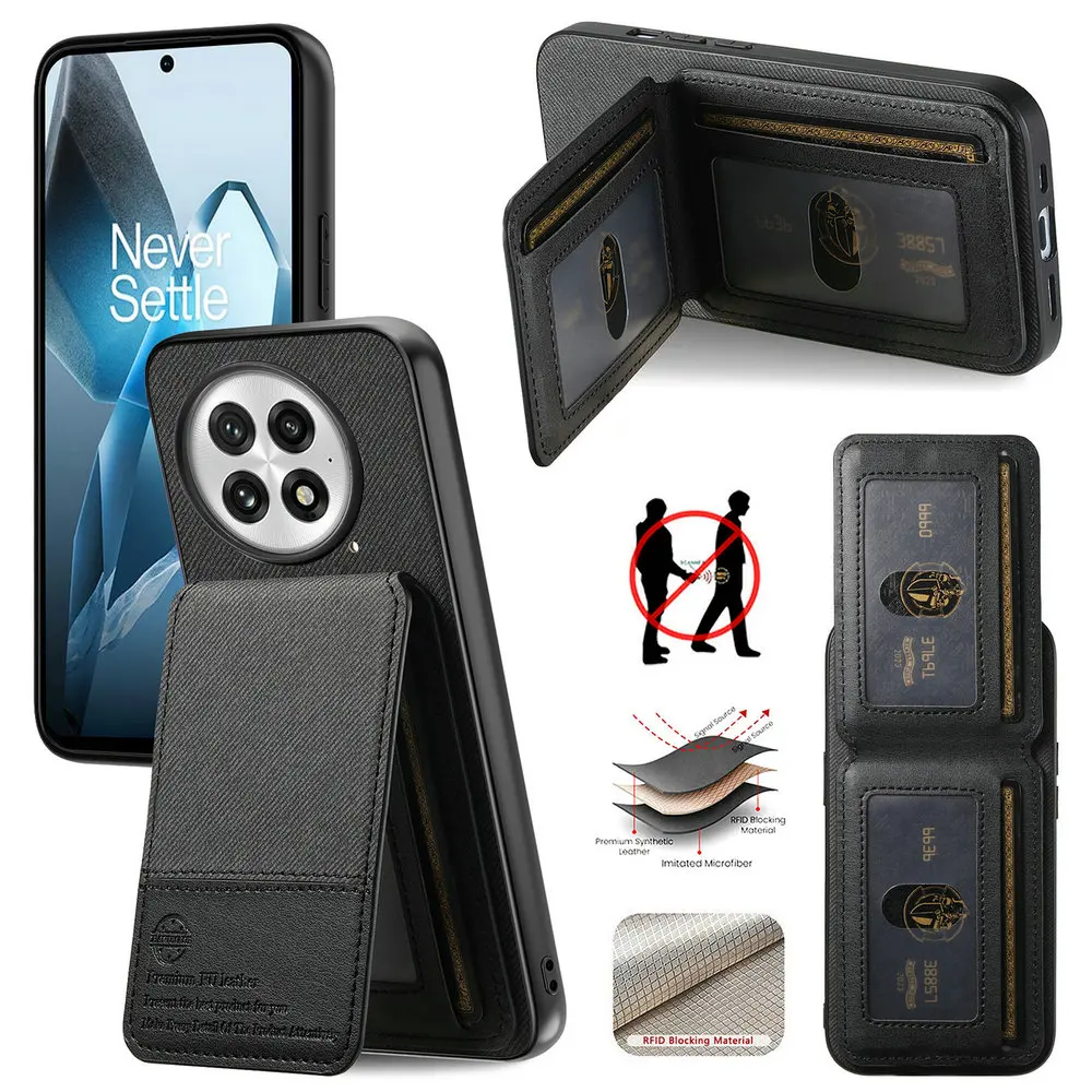 RFID Leather Card Phone Case with Magnetic Cover