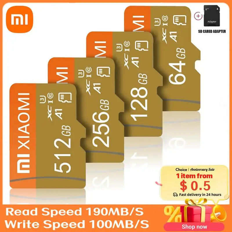 Xiaomi Micro Memory Sd Card 128Gb 64Gb 256 Gb Sd Card Sd/Tf Flash Card 64 128 256 Gb 1Tb Scheda Di Memoria Per Fotocamera Del Telefono