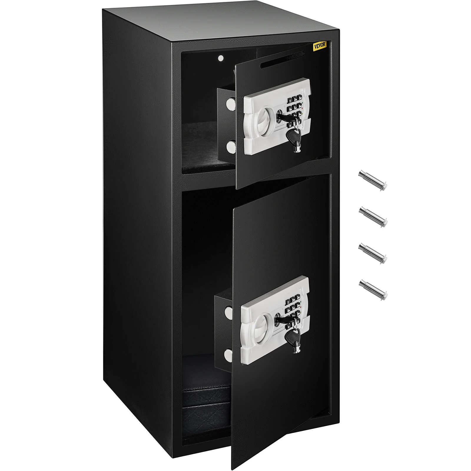 Steel Double Door Electronic Lock Safe Box for Office Home