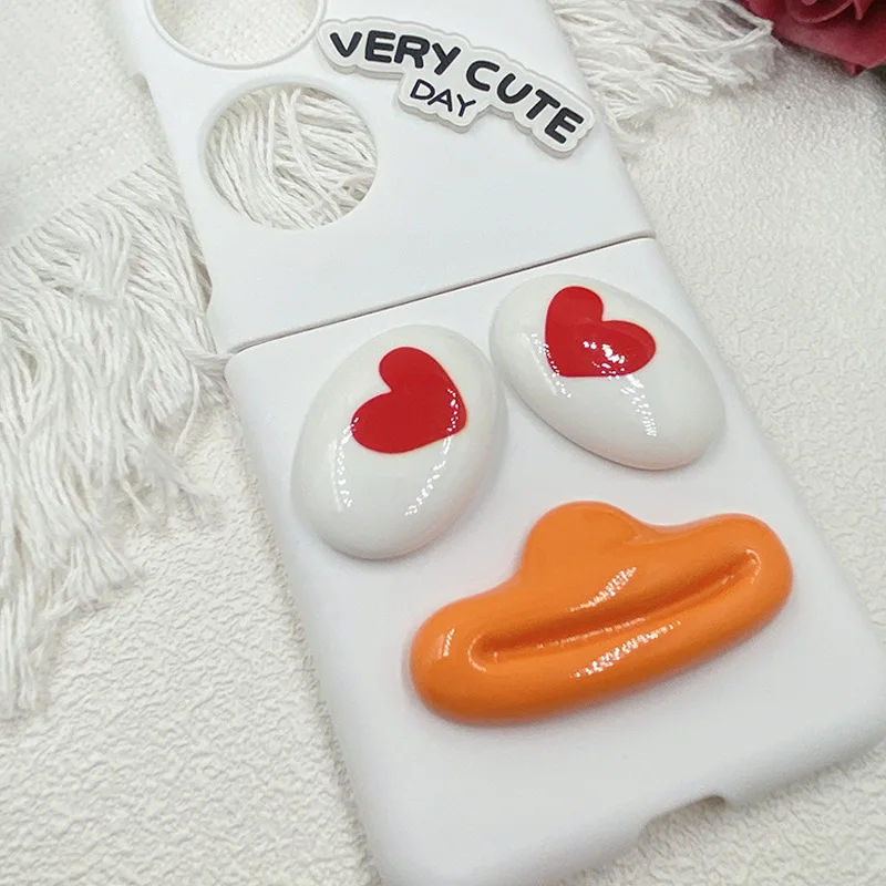 Case For Huawei Pocket S P50 Poket DIY Alphabet Big Billed Duck Snow White Hard Mobile Phone Case Cover