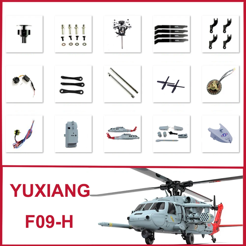 YXZNRC F09H Helicopter UH60-Black Hawk Accessories Body