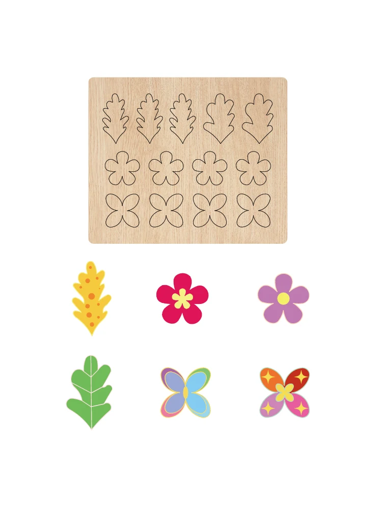 ZYC-980 flower wooden cutting mold suitable for die-cutting machines