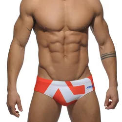 Men's Sexy Summer Beach Swim Briefs - Low Waist Surfing Trunks - XXL (Orange)