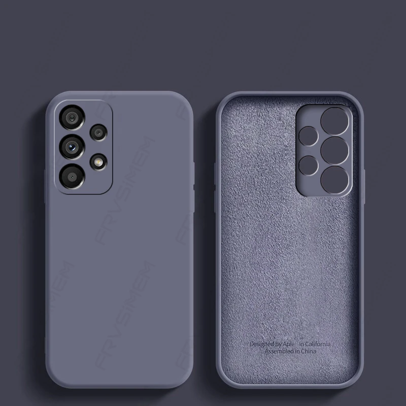 Luxus Original Flüssigsilikon Soft Cover für Samsung Galaxy A12 A22 A32 A22S A52 A72 A52S A33 A53 A73 5G M32 M12 M52 M_voghion.com