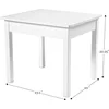Wooden Table & Chairs - White 4