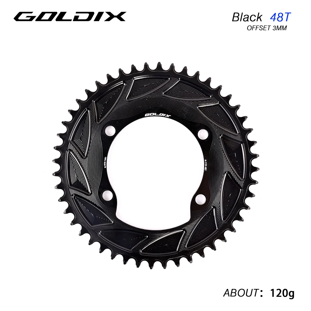 GOLDIX Road Bike Chainring 110BCD 46T-58T CNC Aluminum for Shimano R7000 R800