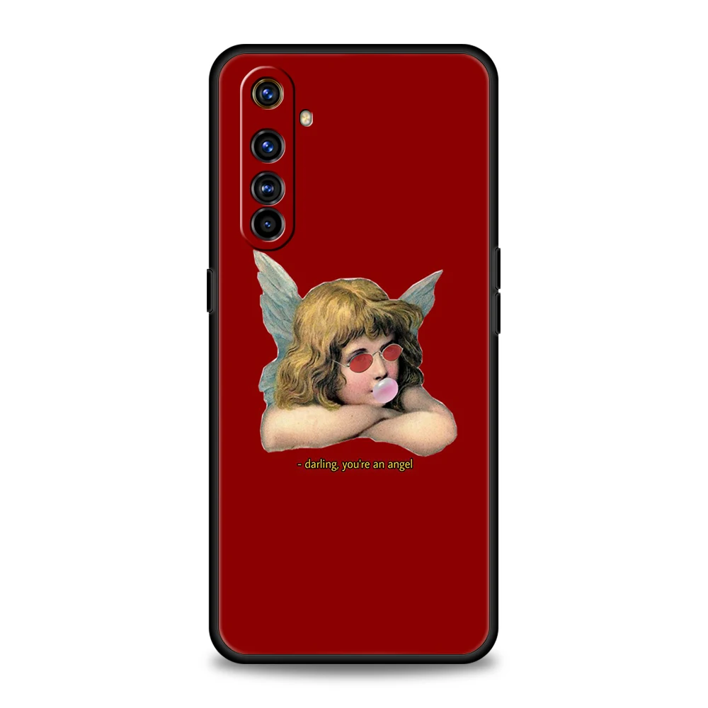 Vintage Cupid Angel Design Soft TPU Phone Case