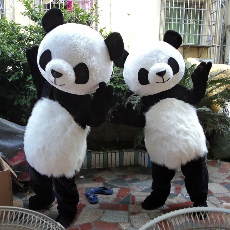 

Chinese Panda Bear Mascot Costume Dress-up Birthday Party Game Adults Size High Quality Cartoon Character Unisex Clothing