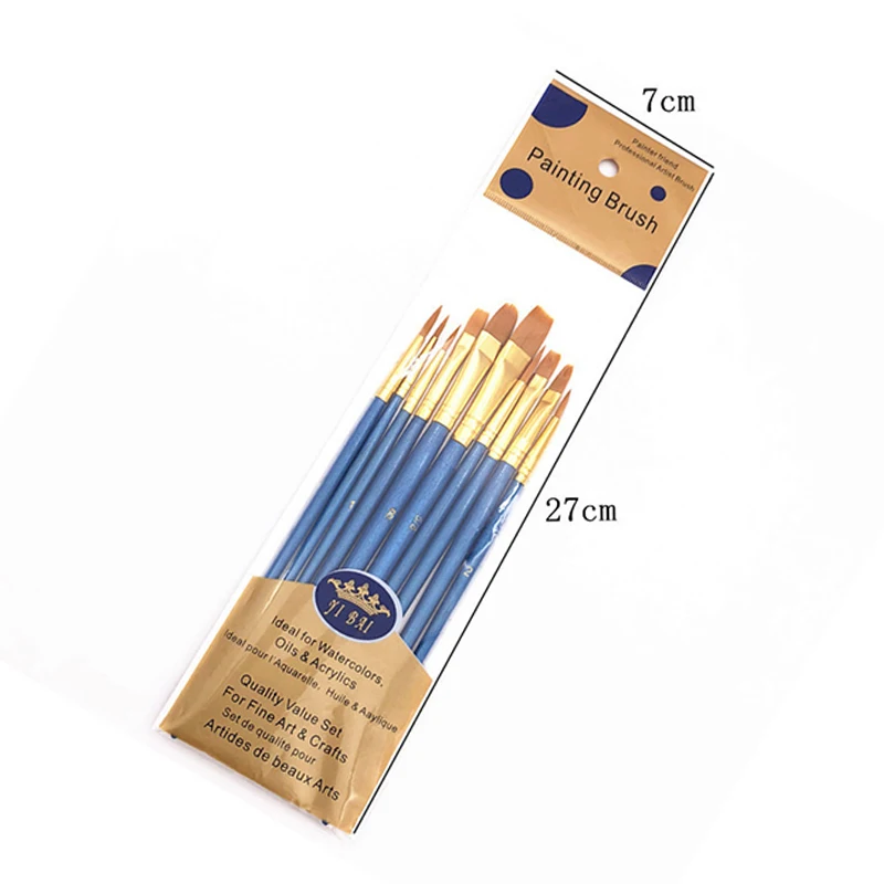 10 Pcs/pack Paint Brushes Set Painting Art Brush for Acrylic Oil Watercolor Artist Professional Painting Kits