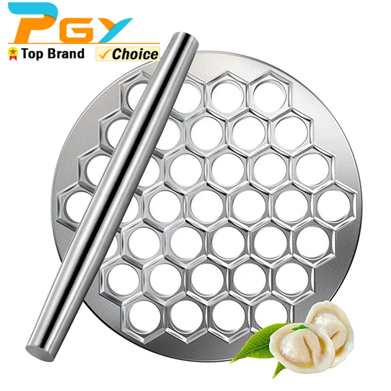 Dumplings Mold Russian Ravioli Maker 37 Holes Aluminum Alloy Pelmeni Metal Kitchen Ravioli Cutter Tools