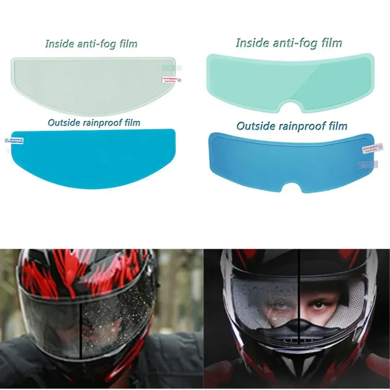 Clear Rainproof Anti Fog Film Sticker for Motorcycle Helmets