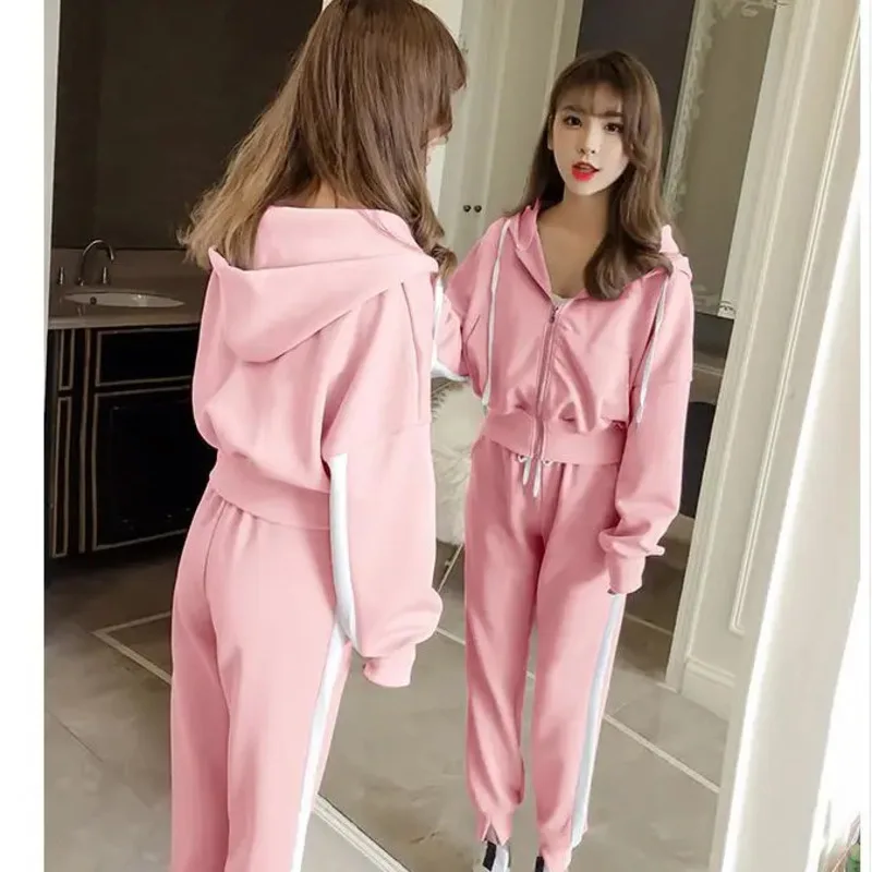 Cute Women Outfits Spring Cute Casual Outfits Women Sweater Women Clothing Set 2 Pant Sets