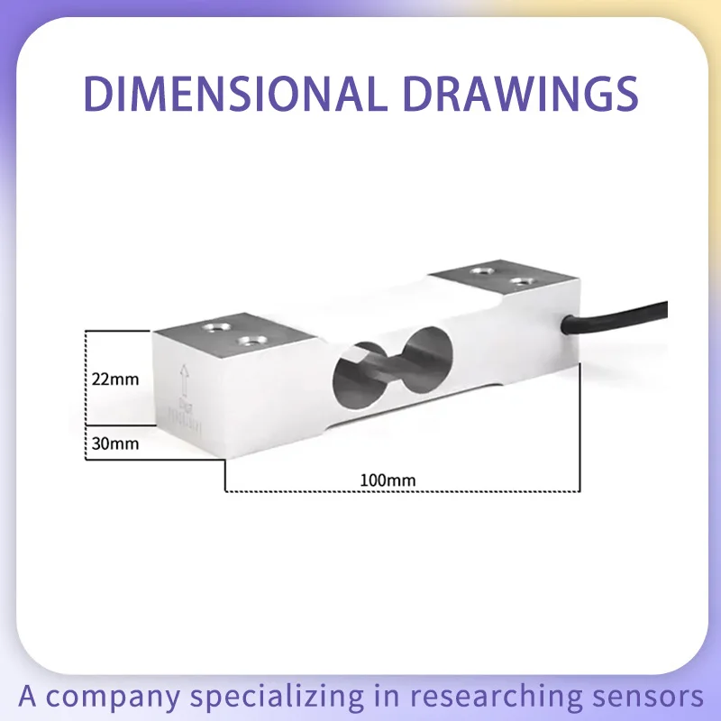 Single Point Load Cell Sensors T100 Parallel Beam Weighing Sensor Electronic Scale Pressure Balance Transduce Adapted HX711 AD