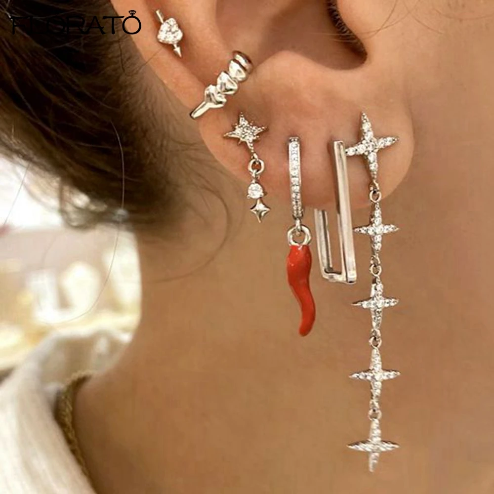 Женские длинные серьги-подвески