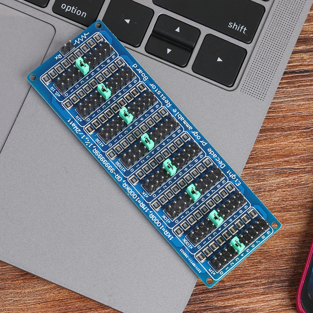8 Decade Resistor Board 1R-9999999R Programmable Adjustable Resistor Slide Programmable Resistance Module