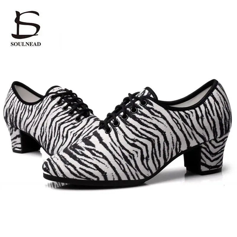 Latin Dance Shoes Woman Jazz High Heels Ballroom Salsa Latino Female Modern Training Dancing Sneakers Zapatos baile latino mujer