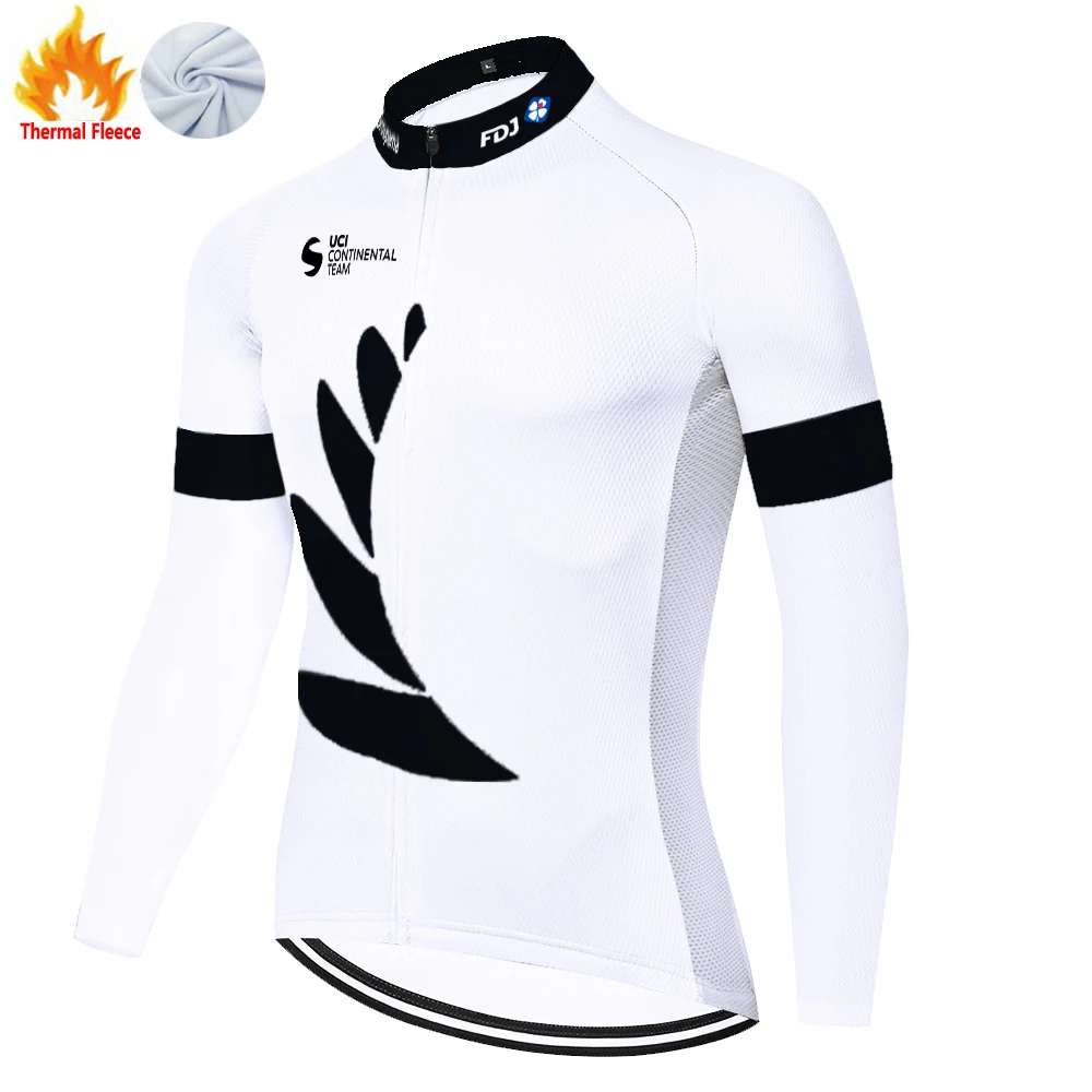 FDJ winter fleece 자전거의류 tricota ciclismo hombre велоодежда для мужчин cycling jersey bike shirt maglia mtb maillot cyclisme