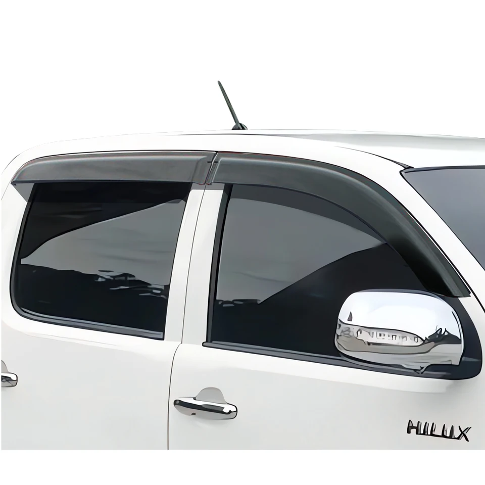 JDM - Visera Ondulada 3D Para Ventana, Color Humo, Deflector De Protección Contra La