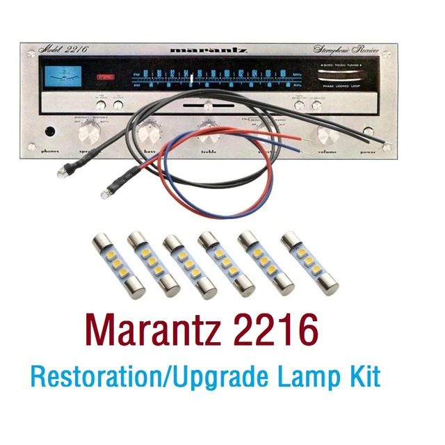 Kit Ampoules LED Bleues Cool Pour Récepteur Marantz 2215 2220 – 6 Lampes De Remplacement