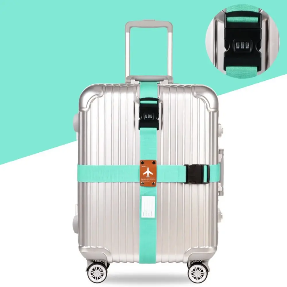 

Портативный безопасный ремень для багажа, регулируемый противокражный ремень, стандартный замок с паролем, поперечный упаковочный ремень, упаковочный ремень для путешествий