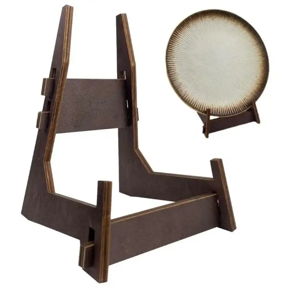 Easel Stand 4.5/6/8inch Art Display Stand Anti-Slip Wooden Picture Frame Stand Vintage Multi-purpose Book Display Stand Painting - 5
