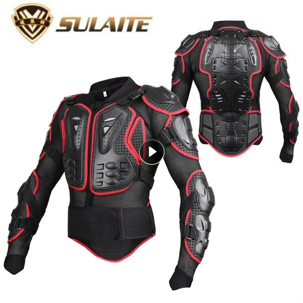 

SULAITE Motorcycle Jacket Men Body Armor Motorcycle Armor Moto Motocross Racing Jacket Riding Motorbike Moto Protection S-5XL