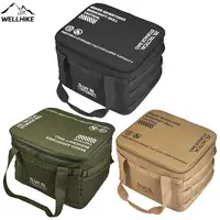 25L Camping Storage Bag Waterproof Travel Tableware Handbag Multifunctional Gas Stove Canister Carry Bag for Outdoor Picnic Tool 1