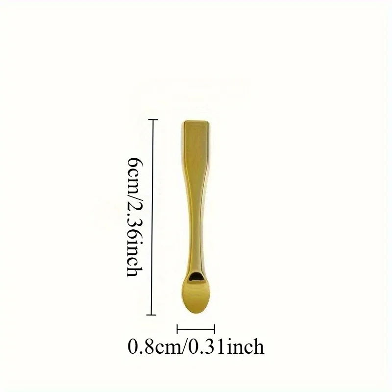 6pcs Mini Eye Cream Spoon Compact Face Cream Digging Spoon for Cosmetic Lotions Mixing Sampling Beauty Tool
